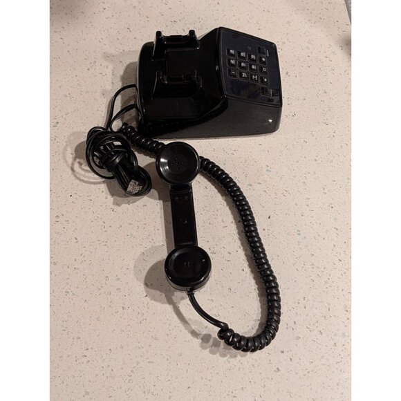Mini Phone black corded Polyconcept Dial Pad Flash/Redial push button landline - Picture 13 of 16